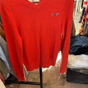 Hollister men’s Red SweaterHollister Men's Red Sweater
